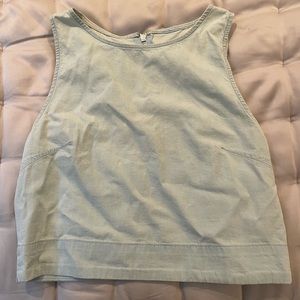 3x1 Denim Crop Tank
